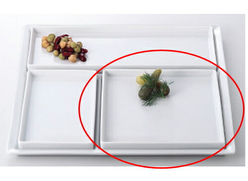 和食器 ミラノ(白) 正角盛皿 37A403-17 まごころ第37集 【卸問屋名調 おしゃれ 食器 テーブルウェア 業務用 居酒屋 レストラン 喫茶店 ホテル 家庭用】