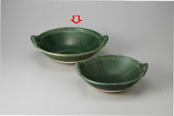 和食器 織部(耐熱) 手付鍋(中) 37M443-18 まごころ第37集 【卸問屋名調 おしゃれ 食器 テーブルウェア 業務用 居酒屋 レストラン 喫茶店 ホテル 家庭用】