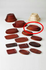 和食器 木台 舟形受台・(No.1) 37S423-32 まごころ第37集 【卸問屋名調 おしゃれ 食器 テーブルウェア 業務用 居酒屋 レストラン 喫茶店 ホテル 家庭用】