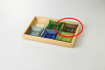 Glass - 和食器 ガラス　四方小皿 淡鼠 37S457-19 まごころ第37集 【卸問屋名調 おしゃれ 食器 テーブルウェア 業務用 居酒屋 レストラン 喫茶店 ホテル 家庭用】