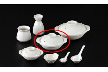 和食器 貫入 8号鍋 37V447-18 まごころ第37集 【卸問屋名調 おしゃれ 食器 テーブルウェア 業務用 居酒屋 レストラン 喫茶店 ホテル 家庭用】