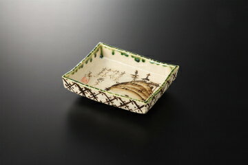 【38K106-06】織部錆山水 角向付まごころ第38集【キャンセル/返品不可】【卸問屋名調 おしゃれ 食器 テーブルウェア 業務用 居酒屋 レストラン 喫茶店 ホテル 家庭用】