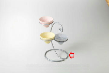 Rakuten - 【38Q170-07】わらび三輪 金具(シルバー)まごころ第38集【キャンセル/返品不可】【卸問屋名調 おしゃれ 食器 テーブルウェア 業務用 居酒屋 レストラン 喫茶店 ホテル 家庭用】