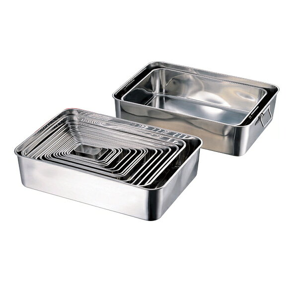 18-8 深型組バット 12号 44012【 ステンレスバット業務用 バット 揚げ物用バット 調理用バット 料理バット 保存容器 下ごしらえ 】