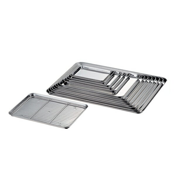 18-0 ケーキバット 16インチ 77016【 ステンレスバット業務用 バット 揚げ物用バット 調理用バット 料理バット 保存容器 下ごしらえ 】