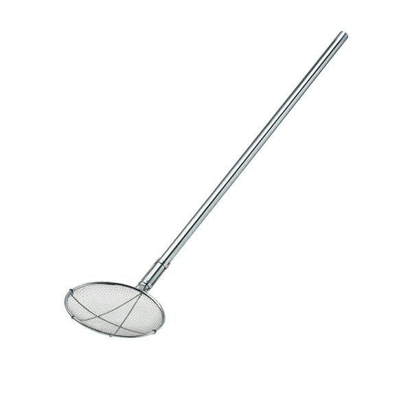 TSステンレス パイプ柄給食用すくい網 丸型24cm 荒目 30235 (6.5メッシュ)