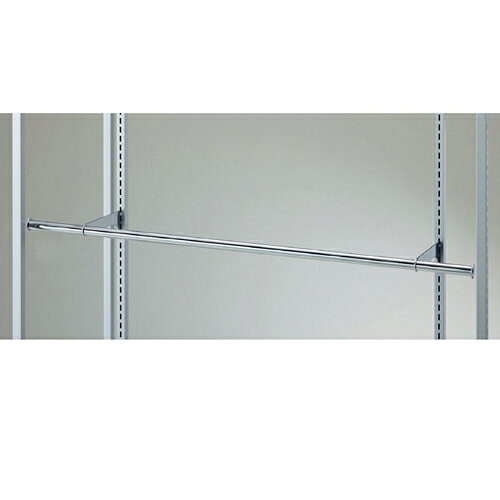 商品の仕様●サイズ：丸バー：W118.5cm φ25.4mm●素材・加工：スチール製 クロームメッキ●耐荷重：30kg●スリット芯々88.8cm専用※商品画像はイメージです。複数掲載写真も、商品は単品販売です。予めご了承下さい。※商品の外観写真は、製造時期により、実物とは細部が異なる場合がございます。予めご了承下さい。※色違い、寸法違いなども商品画像には含まれている事がございますが、全て別売です。ご購入の際は、必ず商品名及び商品の仕様内容をご確認下さい。※原則弊社では、お客様都合（※色違い、寸法違い、イメージ違い等）での返品交換はお断りしております。ご注文の際は、予めご了承下さい。→単品での販売はこちら