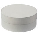 サークルボックス ホワイト 直径9×3.8 61-288-4-1 【 店舗什器 小物 ディスプレー ギフト ラッピング 包装紙 袋 消耗品 店舗備品 】