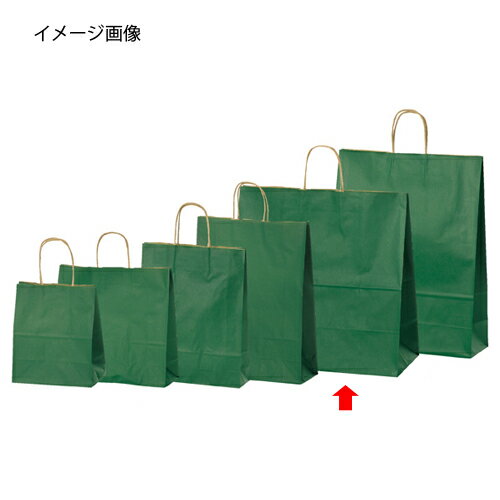 手提げ紙袋 グリーン45×22×45.5cm 200枚 61-309-8-15 【 ラッピング用品 紙袋 手提げ紙袋（無地） カラー手提げ紙袋 グリーンHEIKO 紙袋 25チャームバッグ 】【 ラッピング用品 包装 ラッピング袋 紙袋 ペーパーバッグ 無地 手提げ袋 手提げ紙袋 消耗品 業務用 】