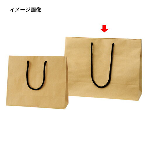 【まとめ買い10個セット品】手提げ紙袋 クラフト 35×13×27 100枚【 店舗什器 小物 ディスプレー ギフト ラッピング 包装紙 袋 消耗品 店舗備品 】