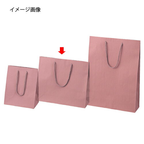 【まとめ買い10個セット品】カラー手提げ紙袋 あずき 33×10×29 10枚 61-313-12-2 【 店舗什器 小物 ディスプレー ギフト ラッピング 包装紙 袋 消耗品 店舗備品 】