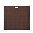 ブラウンチェック 78×70×横マチ25 250枚 61-316-7-6 【 ラッピング用品 レジ袋・ポリ袋 スクエアバッグ(柄入り) ブラウンチェックレジ袋 ...