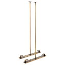 【まとめ買い10個セット品】アクセサリーパネルラック用スタンドベース 両面傾斜用 左右 アンティークゴールド 61-654-88-3 【メーカー直送/代金引換不...