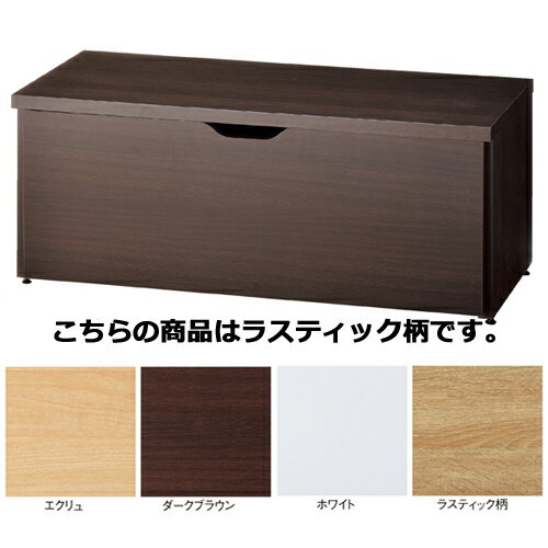 【まとめ買い10個セット品】木製コの字テーブル付き 収納トロッコ W90cm用 ラスティック柄 61-46-6-4 【 店舗什器 パネル ディスプレー 棚 店舗備品 】