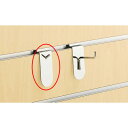【まとめ買い10個セット品】リスタ用1点掛けフック(φ4mm) 時計用 5本 61-73-21-1 【 店舗什器 パネル ディスプレー 棚 ハンガー店舗備品 】