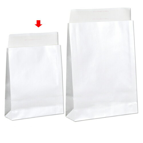 【まとめ買い10個セット品】宅配袋 ホワイト ラミネートあり 小 100枚 61-320-7-2 【 店舗什器 小物 ディスプレー ギフト ラッピング 包装紙 ...