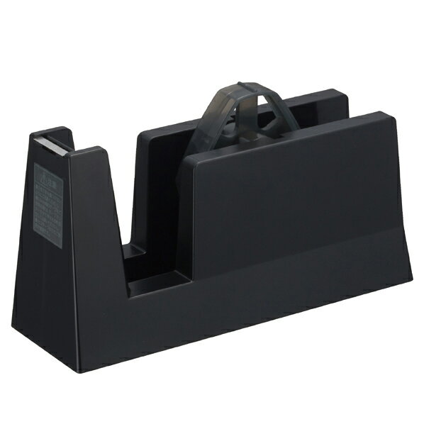 【まとめ買い10個セット品】 テープカッター 直線美 ブラック 61-432-79-2