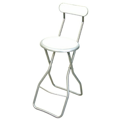 【まとめ買い10個セット品】 折りたたみ式キャプテンチェア ハイタイプ ホワイト 61-660-7-2 【メーカ..