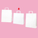 【まとめ買い10個セット品】平ひも ローコストタイプ 白無地 32×11.5×32 300枚 61-800-87-19 【 店舗備品 包装紙 ラッピング 袋 ディスプレー店舗 】
