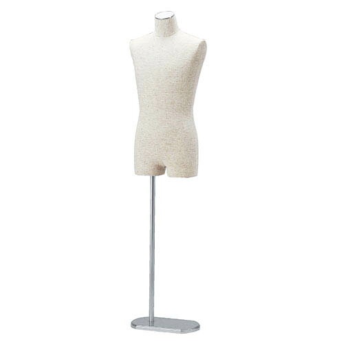 紳士芯地張ボディ M ステンレス調 61-183-2-1 【演出・ディスプレイ用品 紳士ボデ...