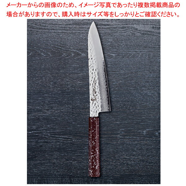 なないろ牛刀 ウルミ銀石目 刃渡り：240mm 【メイチョー】