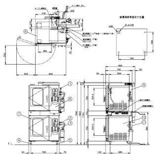 コメットカトウ スチームコンペクションオーブン CSI2-Gシリーズ(ガス式/インジェクションモデル) 900×965×1840 CSI2-G66 12A・13A(都市ガス) スチコン【メーカー直送/後払い決済不可】【メイチョー】