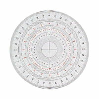 岡本製図器械 分度器 39-2015(BO-15) 1枚【メイチョー】