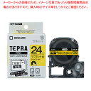キングジム 「テプラ」PRO SRシリーズ専用テープカートリッジ SJ24Y 黄 黒文字 1巻1.5m【メイチョー】