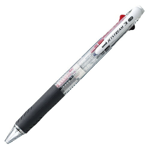 【まとめ買い10個セット品】 三菱鉛筆 ジェットストリーム SXE340038.T 透明 1本【メイチョー】