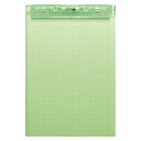 【まとめ買い10個セット品】 リヒトラブ AQUA DROPs 超薄型クリップボード A-5067-6 黄緑 1枚【メイチョー】