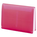 【まとめ買い10個セット品】 リヒトラブ AQUA DROPs エクスパンディングファイル A-5050-3 赤 1冊【メイチョー】