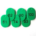 【まとめ買い10個セット品】 クラウン 番号札 CR-BG42-G 緑 50枚1セット【メイチョー】