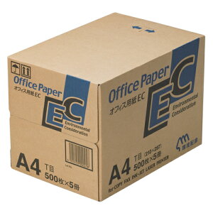 日本紙通商 オフィス用紙EC オフィスEC A4 500枚×5冊【メイチョー】