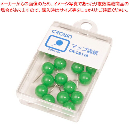 【まとめ買い10個セット品】マップ画鋲 緑 CR-GB118-G ミドリ 1個【メイチョー】