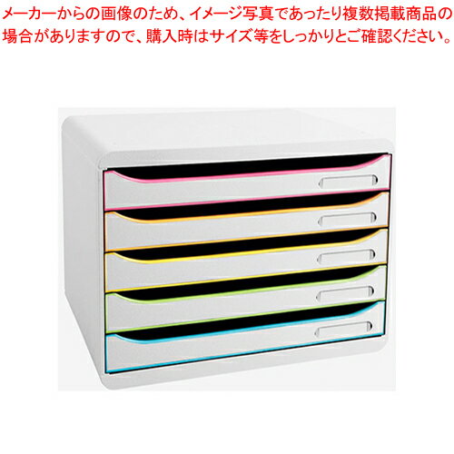 ビッグボックス プラス 5段 308913D ホワイト/マルチ 1個【メイチョー】
