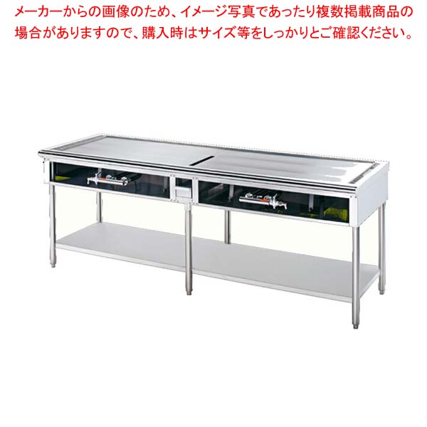 ピタットグリドル L字型・コの字型 PGA-2000L 天然ガス(12A・13A)【メイチョー】(3)