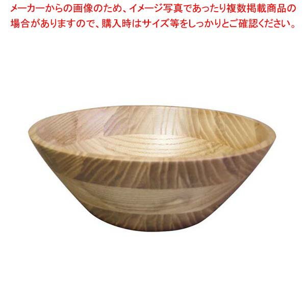 【まとめ買い10個セット品】 ホワイトアッシュ サラダボール(ナチュラルカラー)縁角タイプ 130025 φ200【メイチョー】