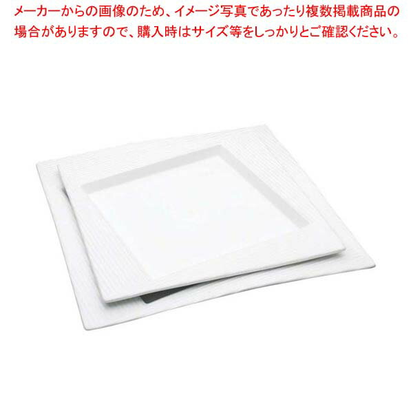 【まとめ買い10個セット品】 アルセラム 白変形 白変形中皿 EC12-36【メイチョー】