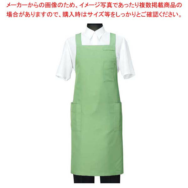 【まとめ買い10個セット品】 エプロン CT2566-4 グリーン M【メイチョー】