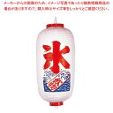 【まとめ買い10個セット品】 ビニール提灯 219 氷 9号長(白地赤文字)【メイチョー】