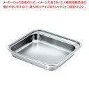 【まとめ買い10個セット品】 角型電磁サーバー専用ステンレスフードパン 40cm用 65-648【メイチョー】