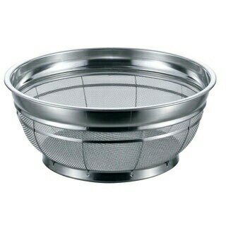 乐天商城 - BK 18-8 F型ザル 荒目 27.5cm 6.5メッシュ【メイチョー】