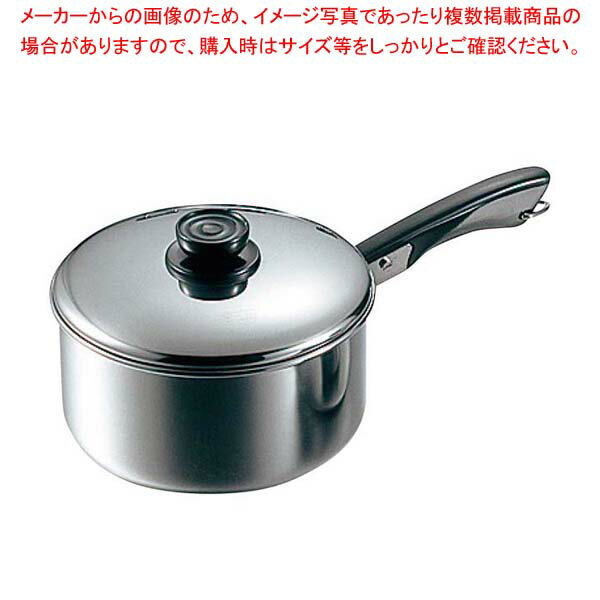 【まとめ買い10個セット品】MA 18-0 深型 ソースパン 片手 16cm【 ih用ソースパン IH対応おしゃれソースパン 業務用ソースパン スープ鍋 お味噌汁鍋 ソース鍋プロ愛用 】【メイチョー】