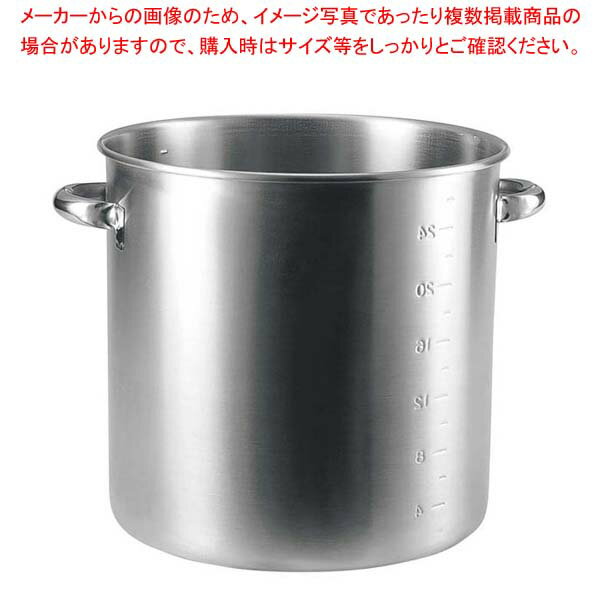 K 19-0 IH対応 寸胴鍋(目盛付)40cm(蓋無)【寸胴鍋 ずんどうなべ 人気の鍋 寸胴 業務用 寸胴鍋 ラーメン..