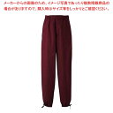 【まとめ買い10個セット品】作務衣パンツ EL3378-2(男女兼用)えんじ SS【メイチョー】