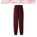 【まとめ買い10個セット品】作務衣パンツ EL3378-2(男女兼用)えんじ LL【メイチョー】