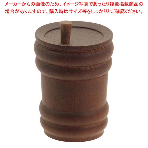 【まとめ買い10個セット品】樽型七味入れ ブラウン【メイチョー】