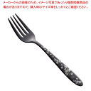 ステン シーク 黒酸化発色 ローズ デザートフォーク【メイチョー】(3)