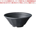 メラミン食器 キワミラーメン鉢 20cm TD-802-BKM 黒マット【メイチョー】