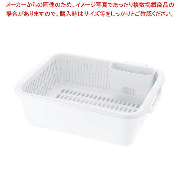 【まとめ買い10個セット品】シェリー 水切りセット LL ホワイト【メイチョー】